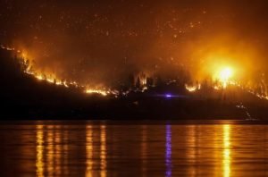 Wild Fires - Photo image of West Kelowna 2023 on fire