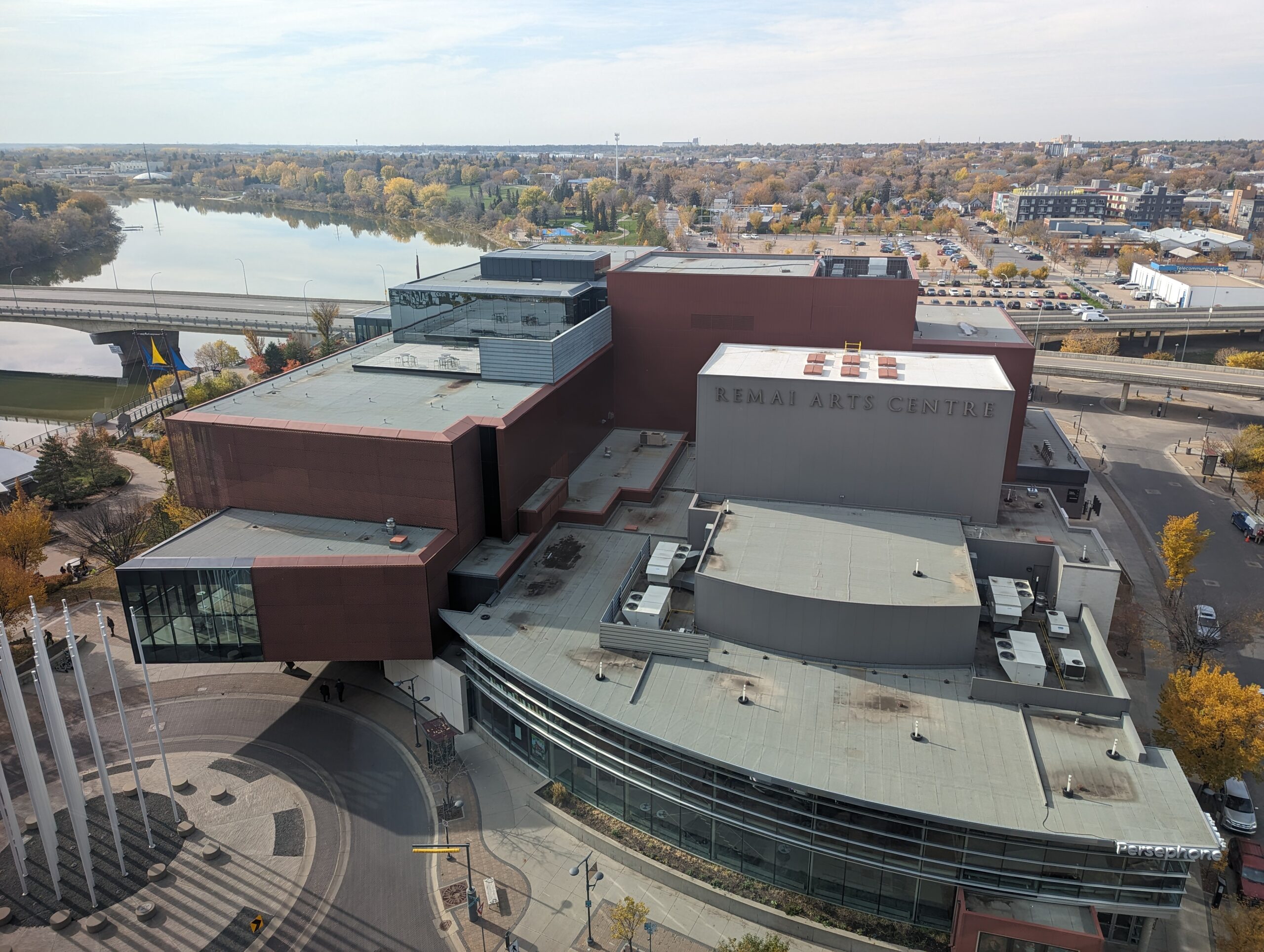 Arial view of the Remai Modern